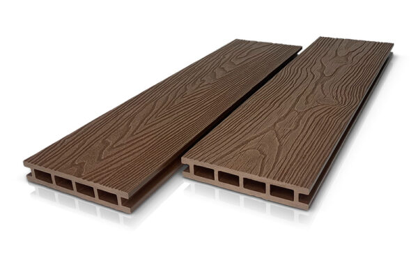 Террасная доска DeckLine Classic 3D-тиснение/двусторонняя (Светлый Венге)